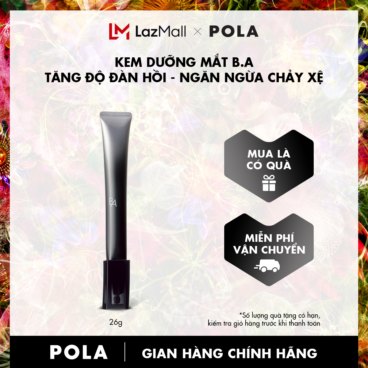 Pola - kem dưỡng và chăm sóc vùng da mắt lão hóa chuyên sâu b.a 26g - b.a eye zone cream n