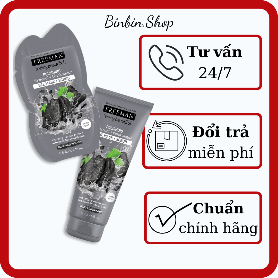 Mặt nạ tẩy tế bào chết từ than hoạt tính và đường đen – Charcoal & Black Sugar Polishing Mask