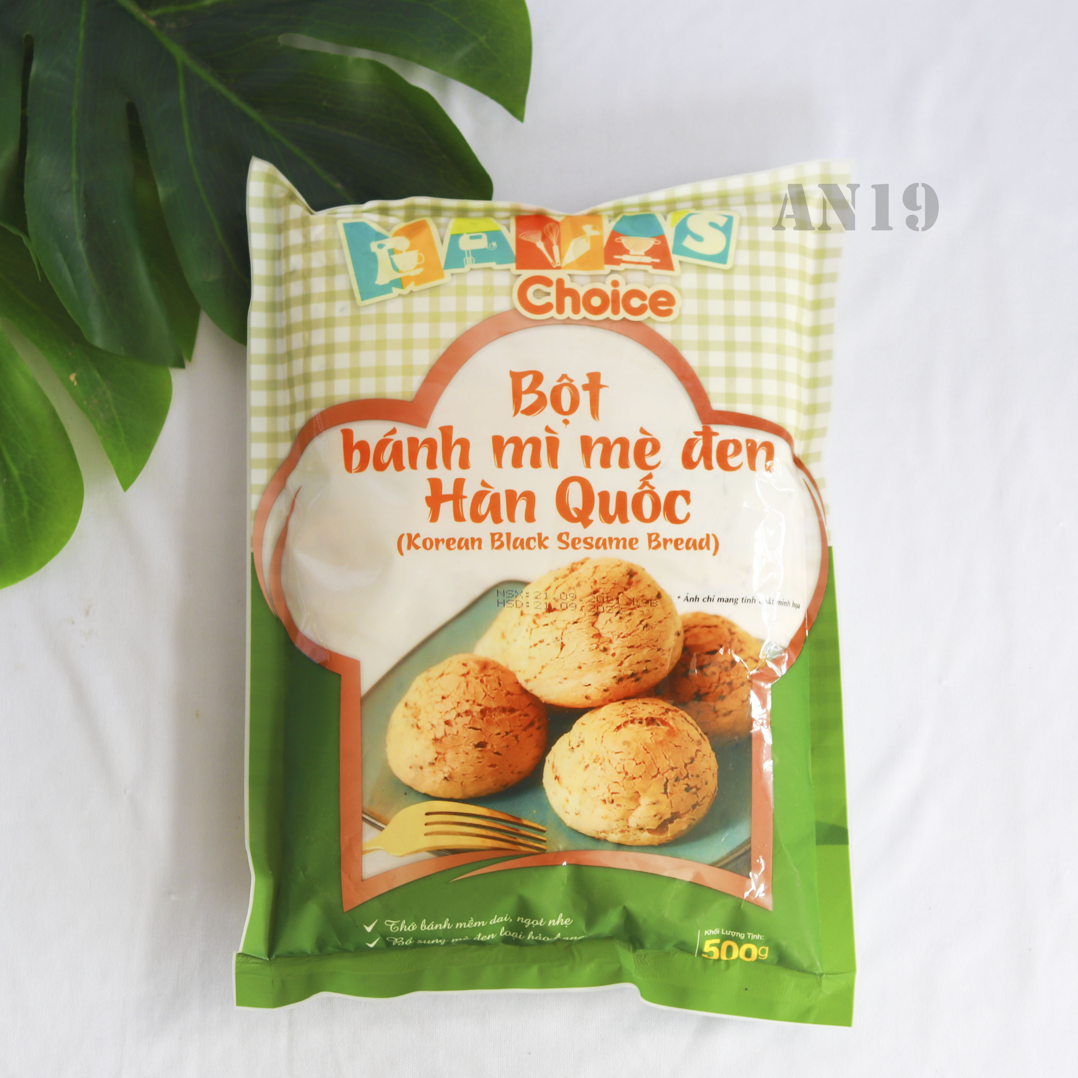 Bột Bánh Mì Mè Đen Hàn Quốc 500gr