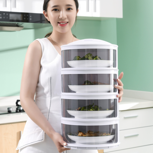 Lồng Bàn Đựng Đồ Ăn 5 Tầng - Lồng Bàn Giữ Nhiệt - Hộp Đựng Đồ Ăn Chống Bụi, Côn Trùng - Hộp Đựng Thực Phẩm Nhiều Ngăn - Lồng Bàn Mẫu Mới 2021 . đảm bảo đồ ăn sạch sẽ . Bảo Hành 12 Tháng