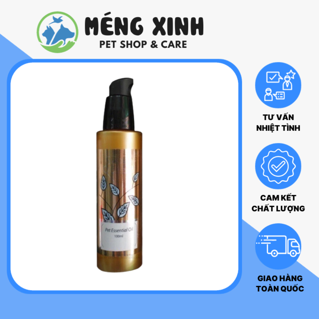 Tinh dầu dưỡng lông siêu thơm showqueen cho thú cưng 100ml - méng xinh
