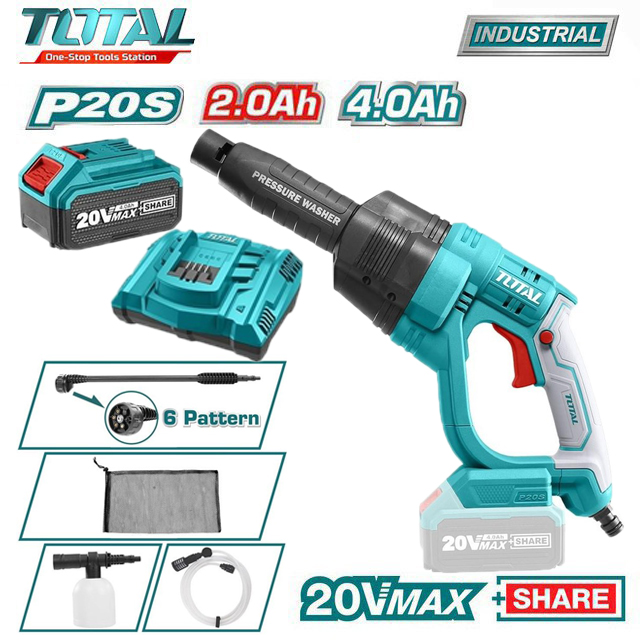 Máy xịt rửa xe dùng pin lithium 20v total tpwli20084
