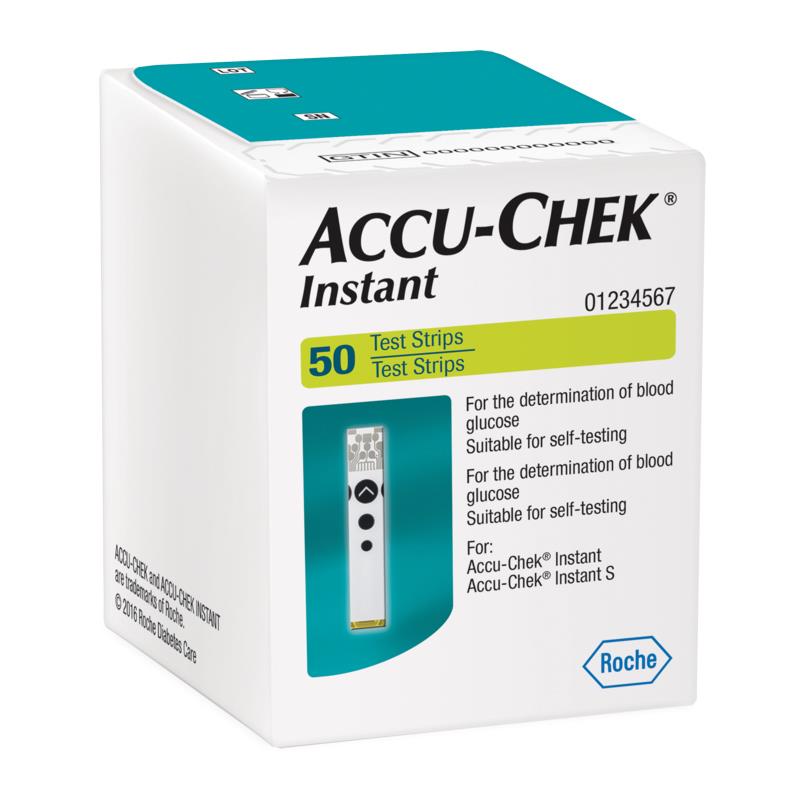 Que thử đường huyết Accu Check Instant Hộp 50 test - Chính Hãng
