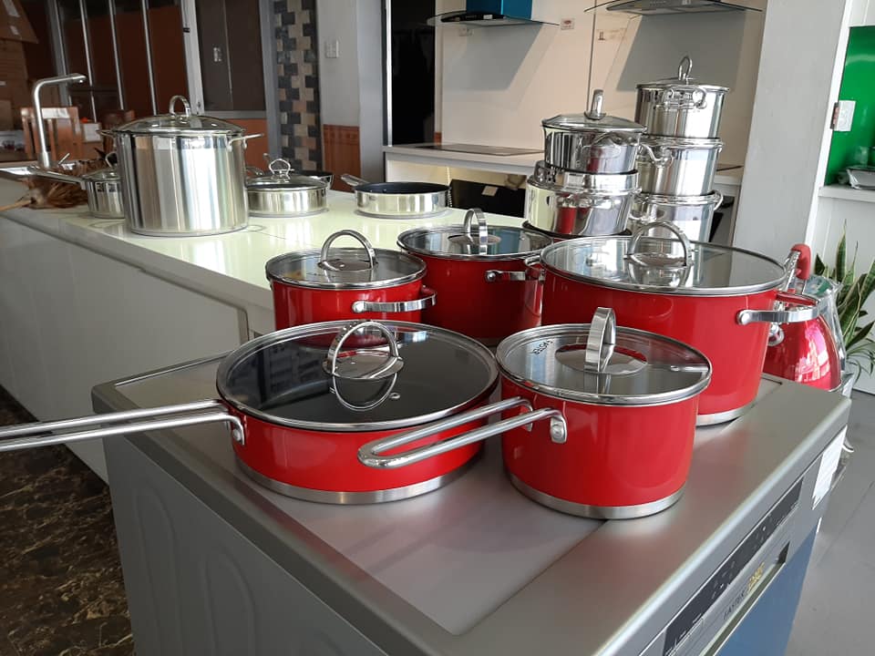 Bộ nồi Faster Ruby - Bộ nồi bếp từ inox 304 - Bộ nồi chính hãng bảo hành 12 tháng