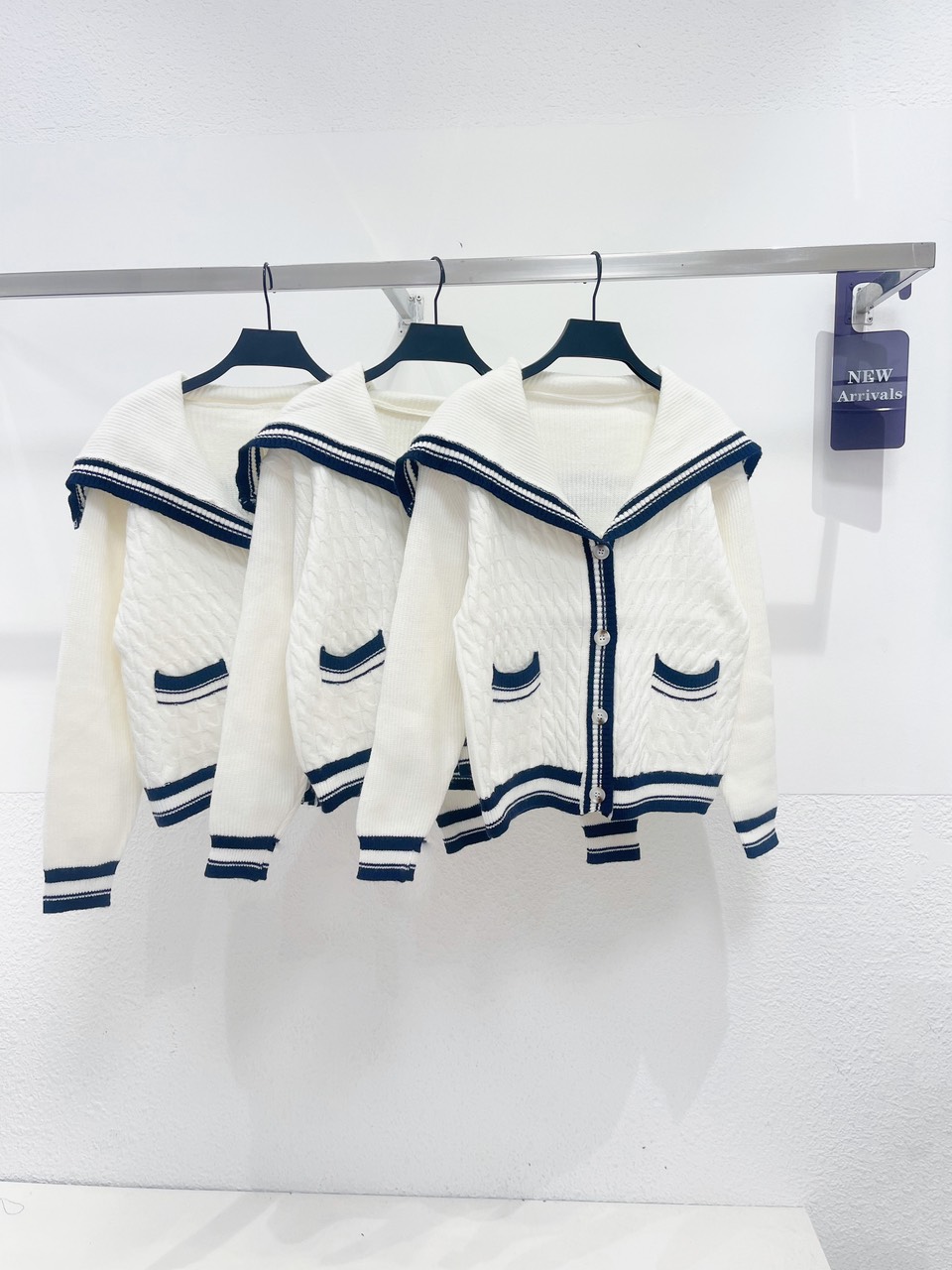 AfterBefore | Áo Cardigan cổ thuỷ thủ nhiều màu