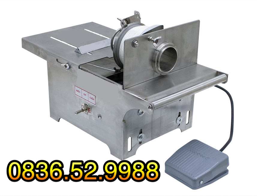 Máy buộc chỉ xúc xích dùng điện hàng Việt Nam, năng suất buộc 80-120 cái/phút