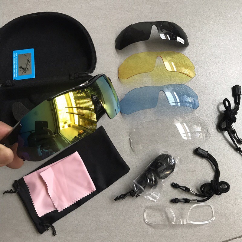 BỘ KÍNH THỂ THAO 5 TRONG 1 ĐI PHƯỢT, ĐI XE ĐẠP, XE MÁY