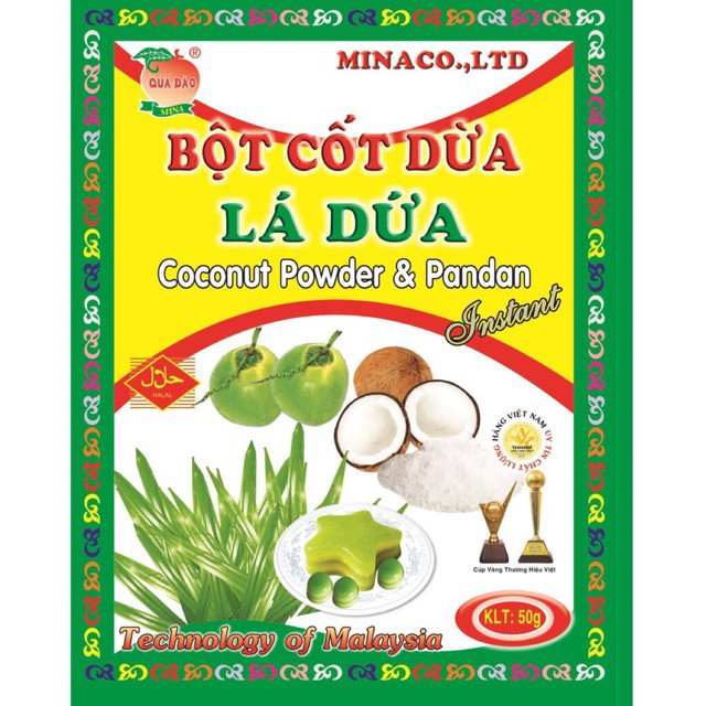 Bột cốt dứa lá dứa 50g