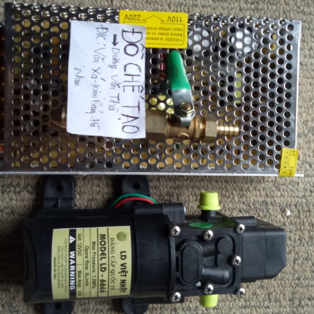 Máy bơm tăng áp mini 12v motor 775