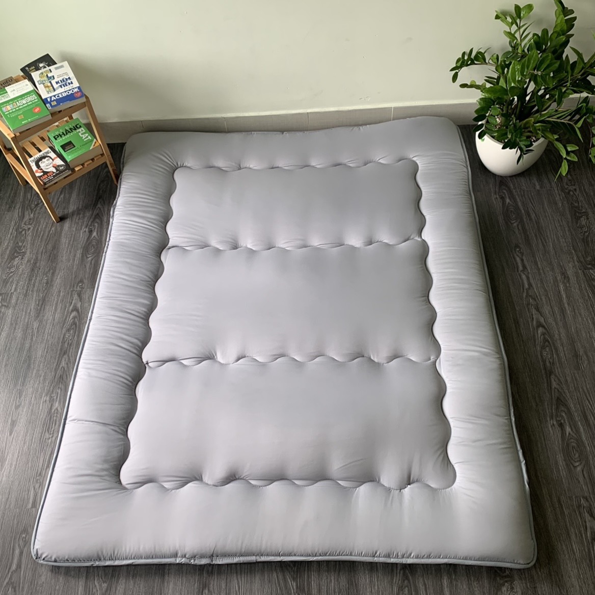 Nệm topper xuất nhật, đệm ngủ trải sàn gấp 3 size 1m, 1m2, 1m4, 1m6, 1m8 dài 2m