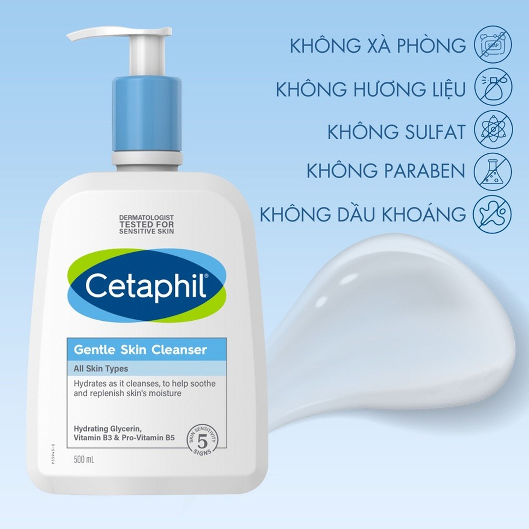 Sữa rửa mặt dịu nhẹ cetaaphil 473ml