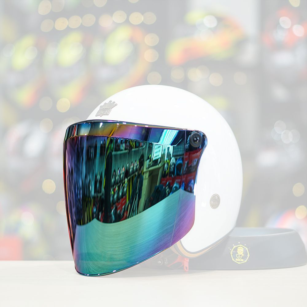 KÍNH FLAT ROYAL GẮN NÓN BẢO HIỂM 3/4