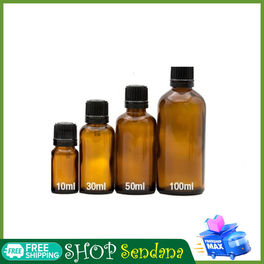 [HCM]Chai lọ đựng tinh dầu thủy tinh(10ml 30ml 50ml100ml)-chai chứa tinh dầu màu nâu bảo vệ tinh dầu tránh bị oxy hóa-SENDANA