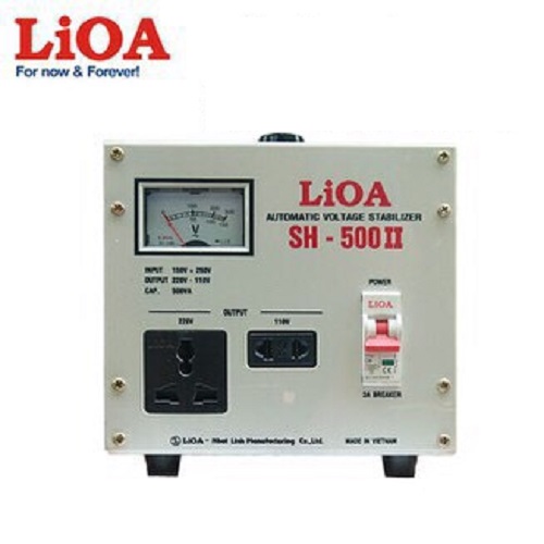 Lioa sh 500 0.5kva voltage stabilizer - converter 220v to 110v lioa power range 150v-250va