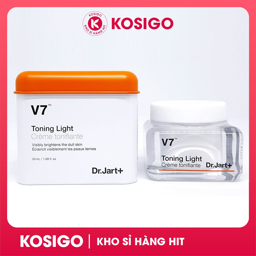 Kem dưỡng trắng da v7 toning light dr. jart hàn quốc hũ 50ml
