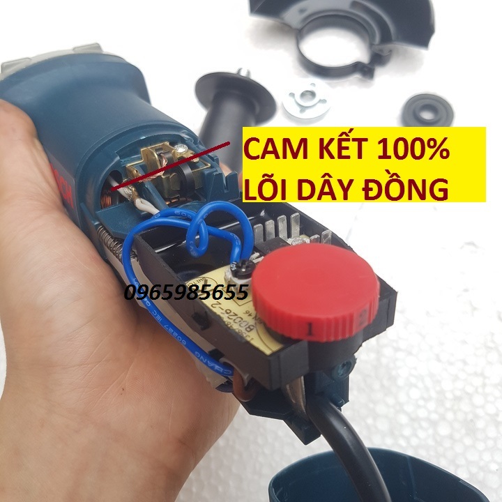 Máy mài, máy cắt Bosh GWS6 -100 có điều chỉnh tốc độ - Chuyên dùng để mài góc, cắt sắt, cưa gỗ, cắt gạch, cắt đá hoa cương trong gia đình hoặc công trình xây dựng