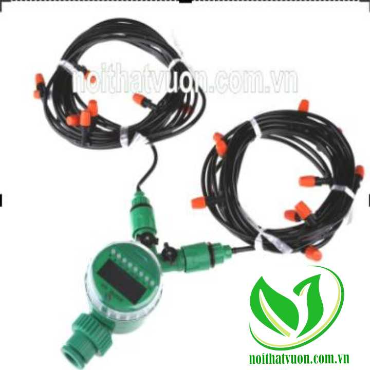 Bộ kít tưới - bộ kít tưới phun sương tự động, đầu phun cam, dây 6mm / noithatvuon