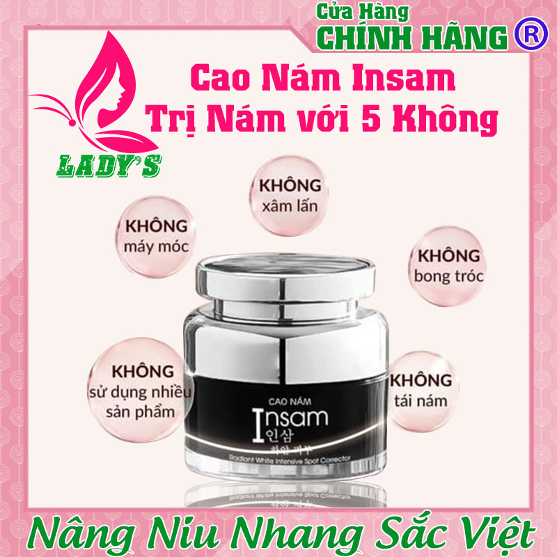 Cao nám insam dr cell, kem nám hiệu quả giúp làm mờ thâm nám da, sạm da, tàn nhang, chông lõa hóa da, 20ml