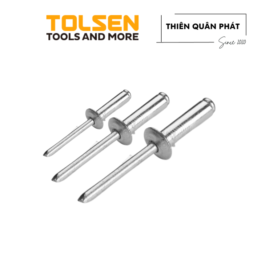 Đinh rút rive tolsen 43005 43006 43007 43008 chất liệu nhôm, đóng gói 50 đinh/ 1 bịch