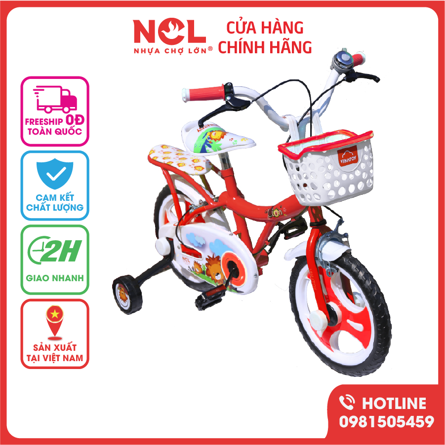 Xe Đạp Trẻ Em Nhựa Chợ Lớn 12 inch K102 Dành Cho Bé Từ 2 - 3 Tuổi - M1790-X2B