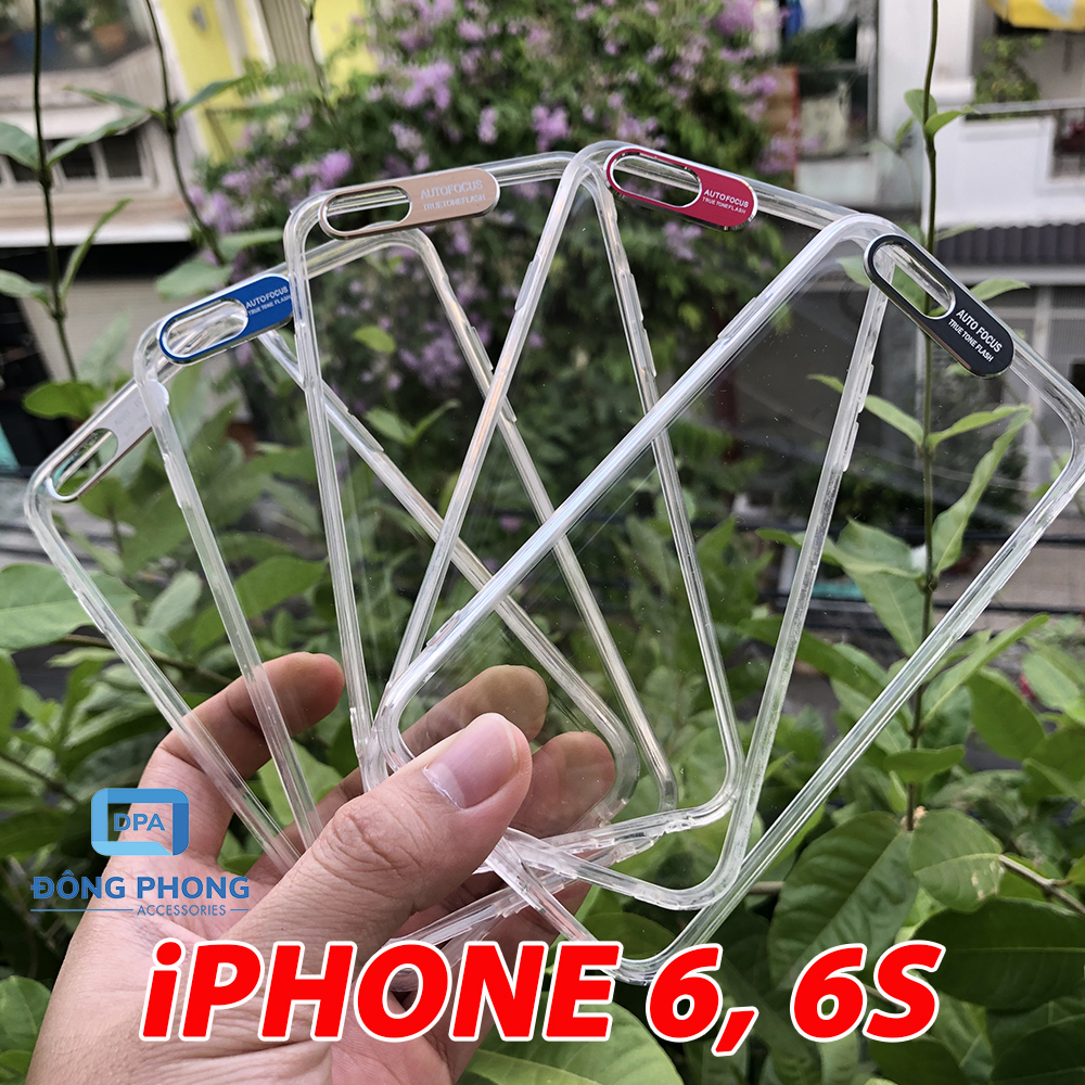 Ốp lưng dành cho iphone 6 / 6s viền nhôm bảo vệ camera siêu đẹp