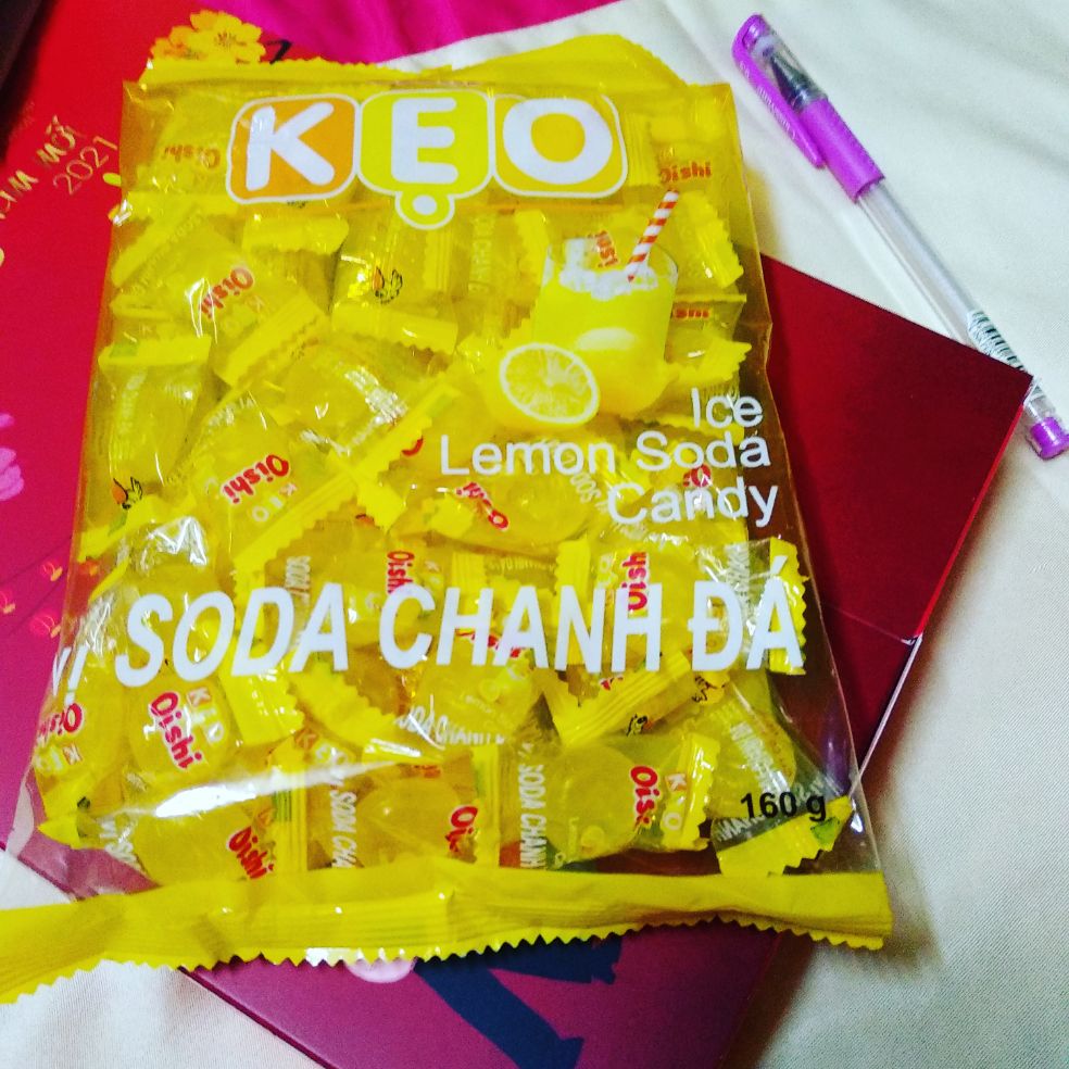 Kẹo Oishi Soda Chanh Đá (160g)