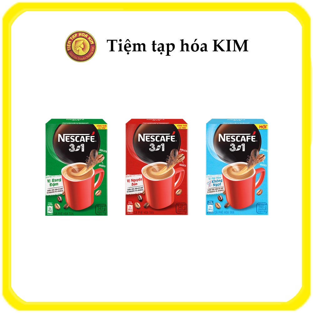 Cà phê sữa nescafe 3in1 hộp 340g