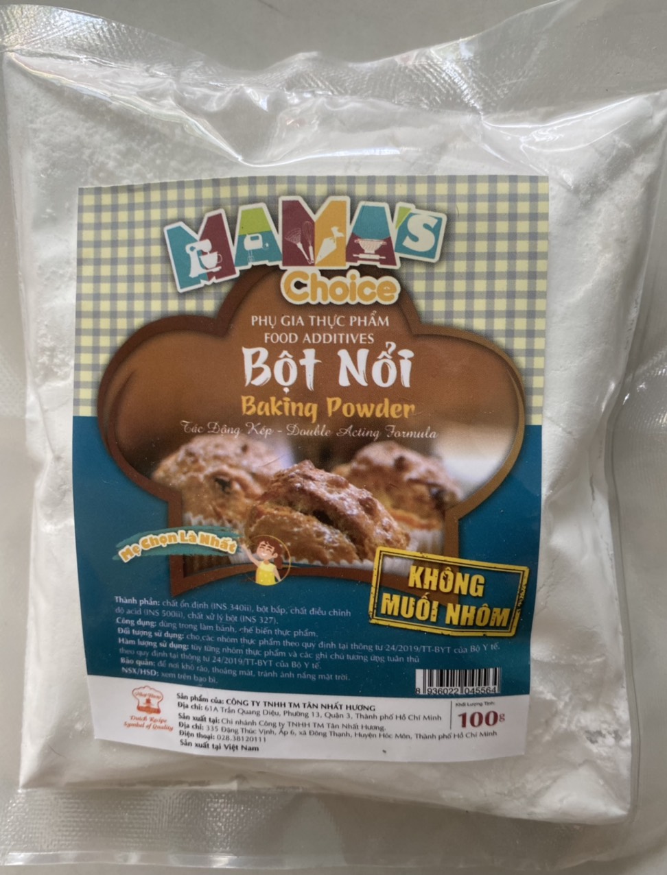 Bột nổi – không muối nhôm 100gr