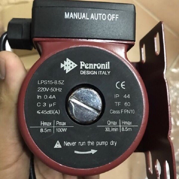 Máy bơm tăng áp ý penronil chính hãng 100w - bảo hành 8 tháng