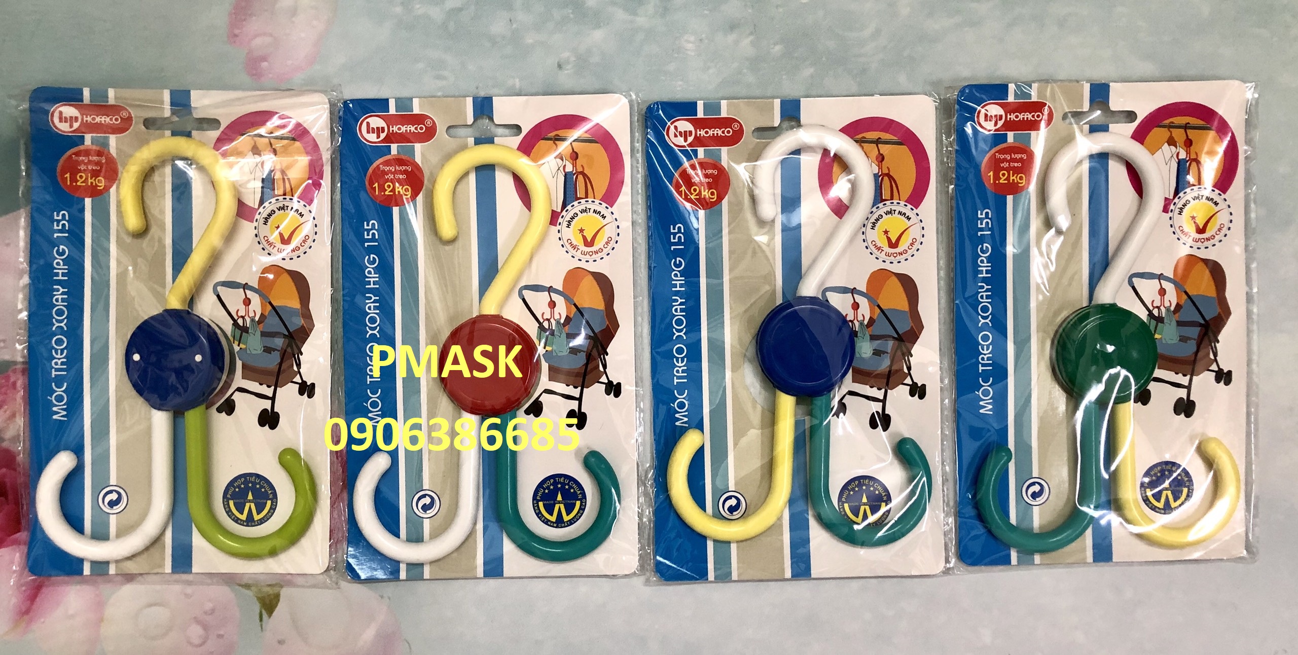Móc treo quần áo – Móc treo đồ trang trí – Móc treo xoay HPG155