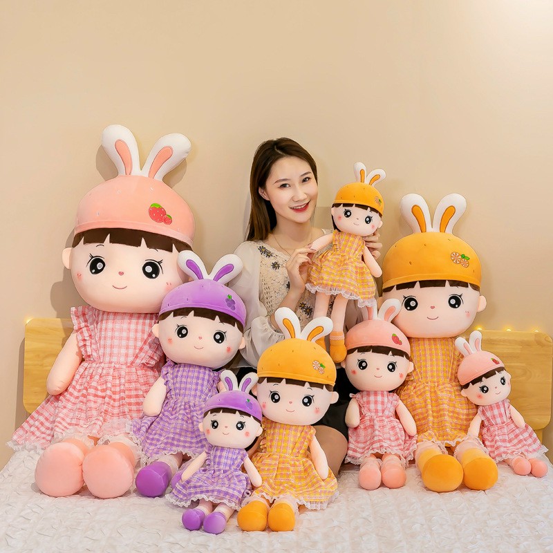 Búp bê trái cây, gấu bông búp bê mặc váy dễ thương