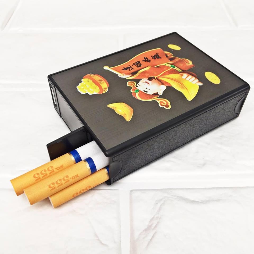 Bật lửa điện - hộp thuố.c 2in1 -
