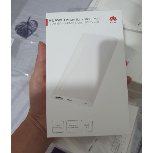 Pin Sạc dự phòng Huawei 10.000mAh - Sạc nhanh 18W (Input / Output) - Cổng sạc Type C - Pin Lithium polyme Hãng