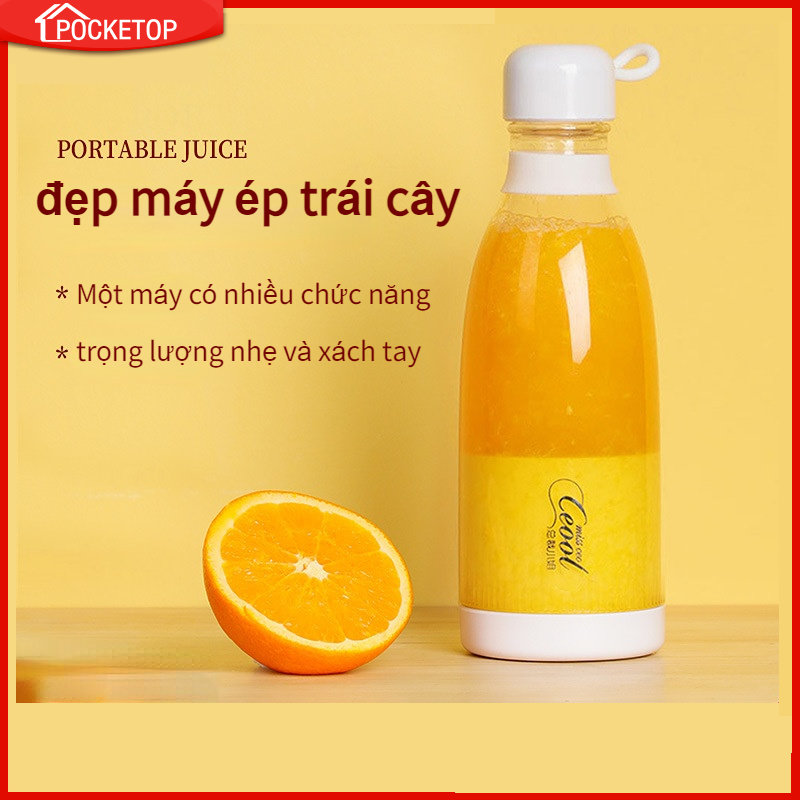 POCKETOP máy xay sinh tố Máy ép trái cây cầm tay mini Máy ép trái cây nhỏ có thể sạc lại usb Máy ép đá tự động đa chức năng
