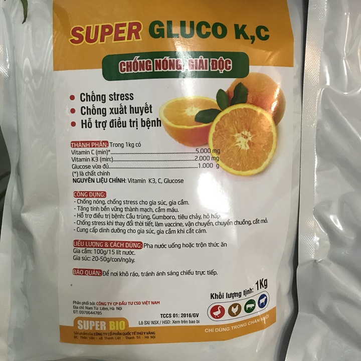 Điện giải Gluco KC 1kg