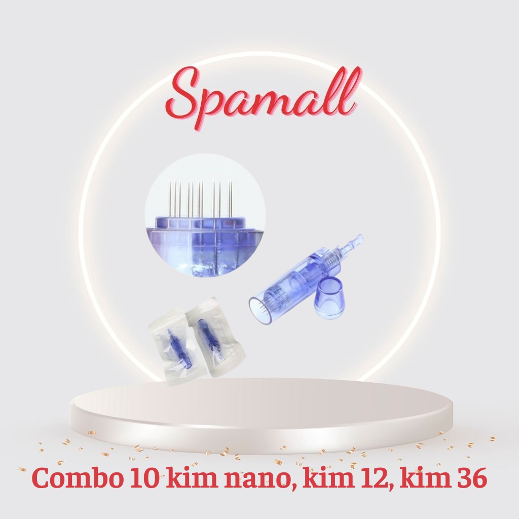 Combo 10 kim nano, kim 12, kim 36 chăm sóc da spa