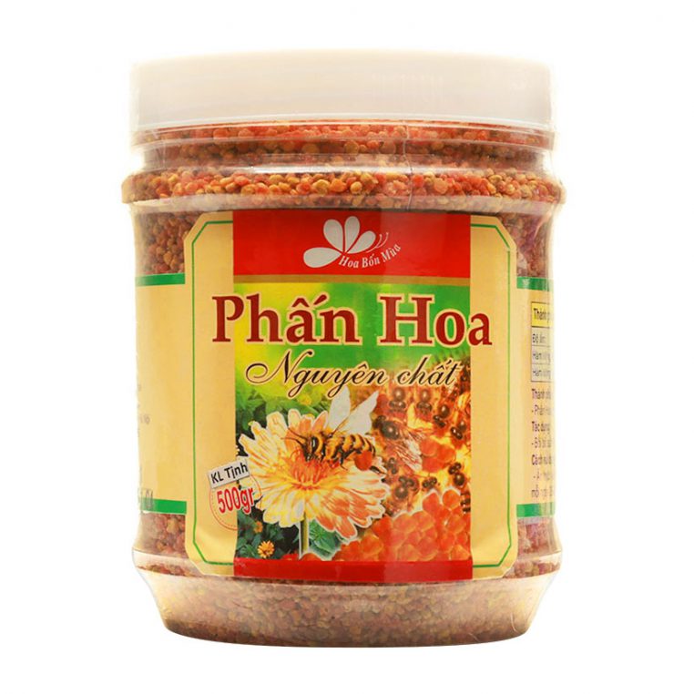 CAO CẤP - Phấn Hoa Nguyên Chất 100% (500g) - Chứng Nhận An Toàn - Thương Hiệu Hoa Bốn Mùa