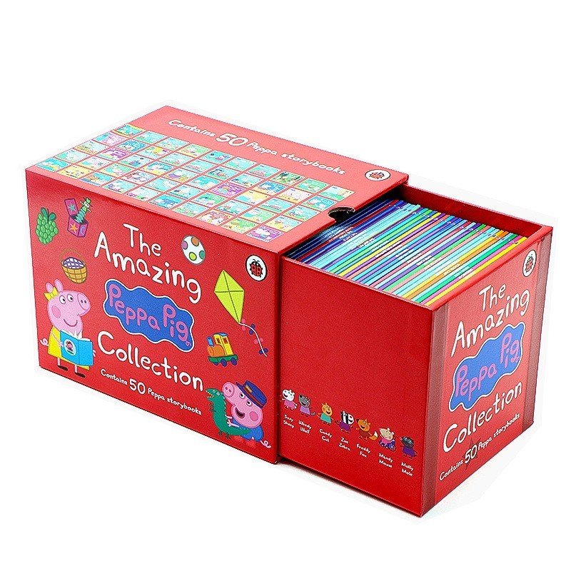 Bản nhập peppa pig 50q - hộp đỏ - the incredible peppa pig collection + file mp3