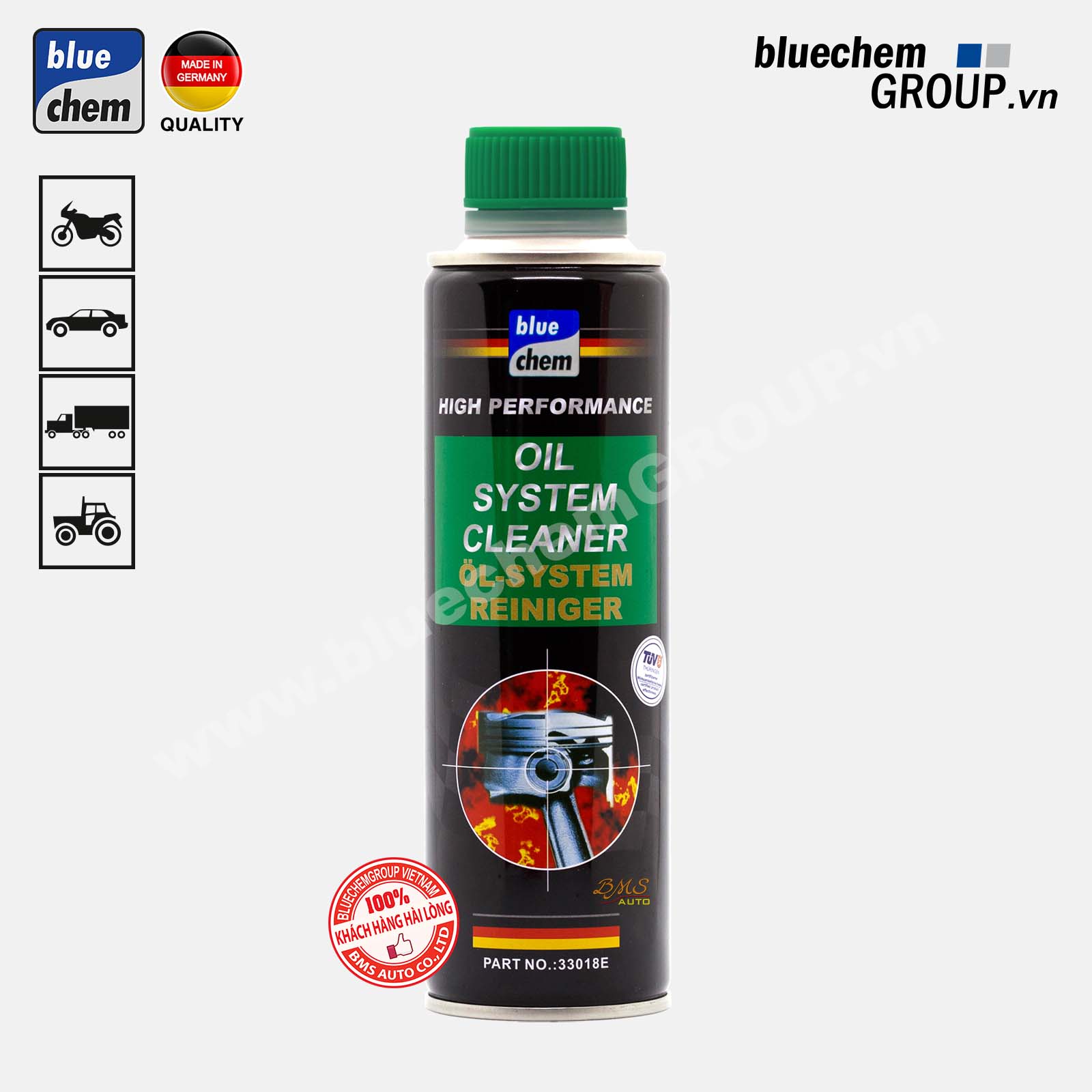 Dung dịch Bluechem Vệ sinh Động cơ - Hệ thống bôi trơn (Oil System Cleaner) Bluechem 250ml