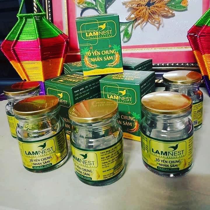 [HCM]Lốc 6 hủ Yến Chưng Nhân Sâm ( 28% yến ) - Lamnest Mới