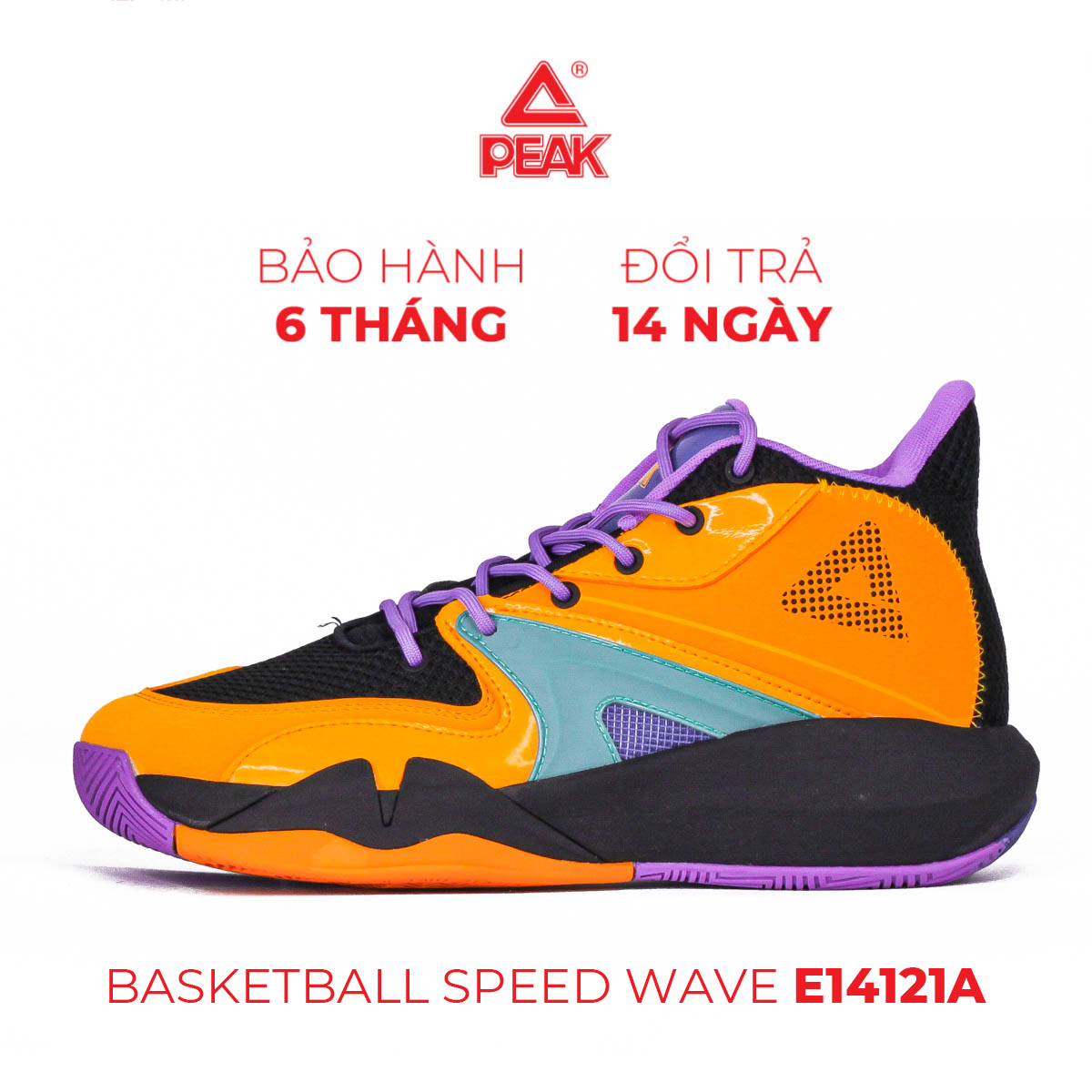 Giày bóng rổ nam peak outdoor blast e14121a
