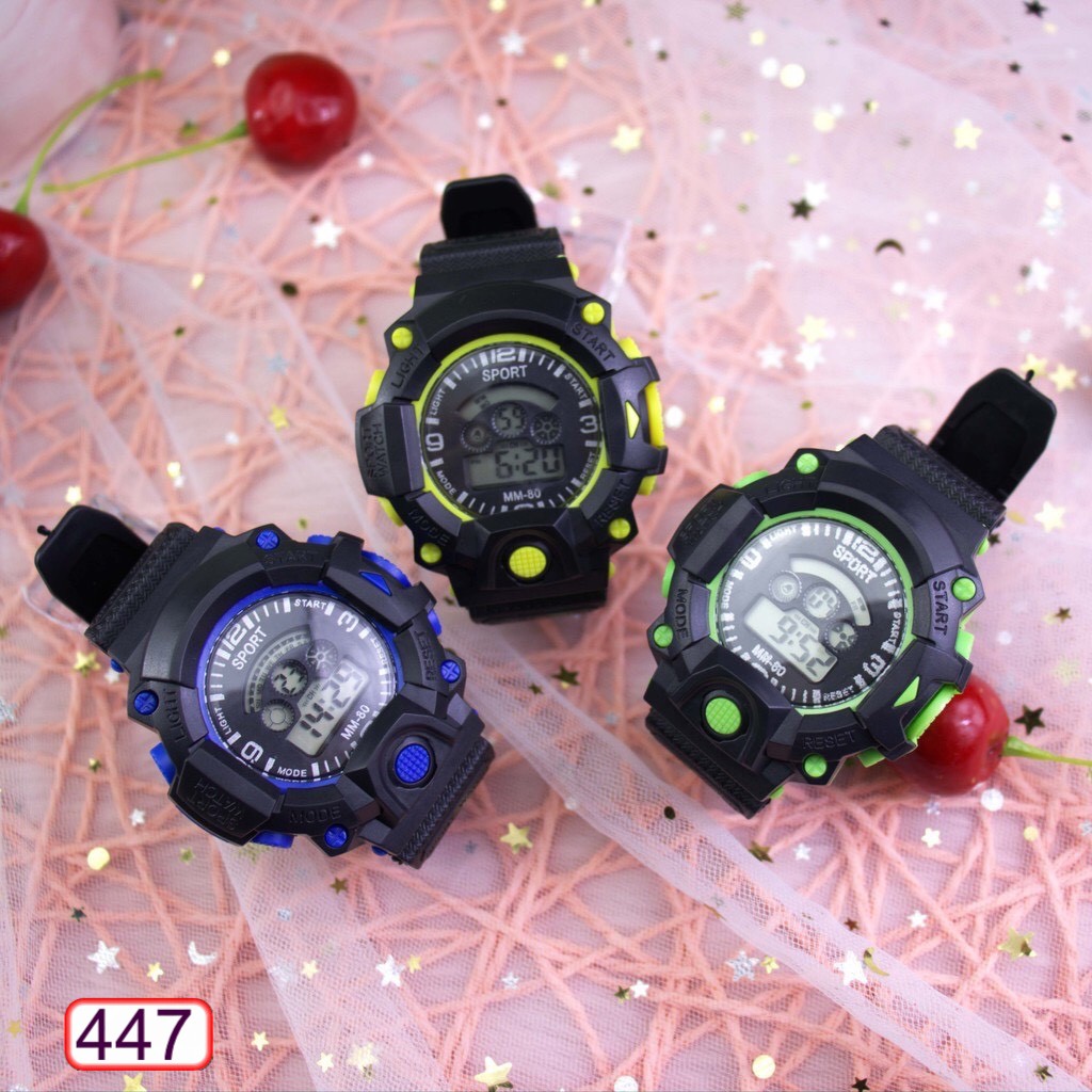 [HCM]ĐÔNG HỒ NAM NỮ SPORT 447 MM-80 ĐIỆN TỬ MẶT TRÒN NHIỀU MÀU HOT TREND CỰC ĐẸP