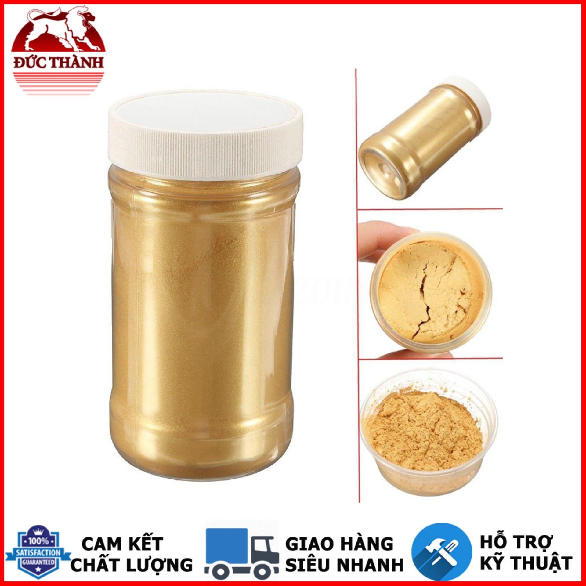 Bột camay nhũ ánh kim pha Epoxy Resin màu VÀNG - YELLOW - Loại 1kg