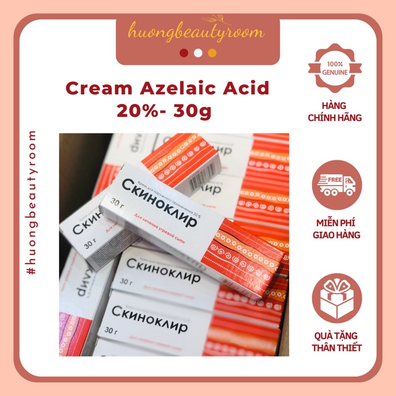 Kem dành cho da mụn thâm đỏ Azelaic Acid 20%- 30g