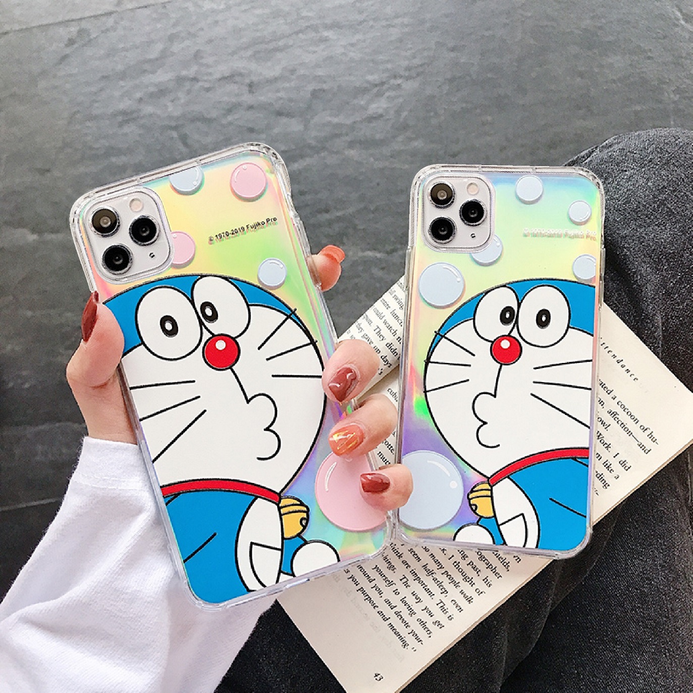 Ốp Lưng Silicon Chống Sốc Phản Quang Doremon