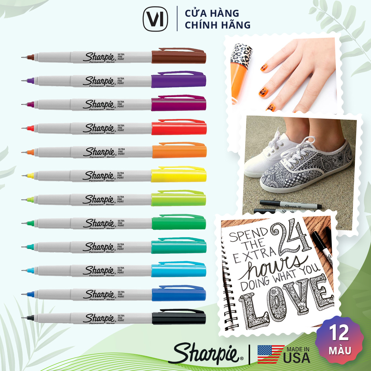 Bút lông dầu ngòi kim Sharpie Ultra Fine 0.5mm