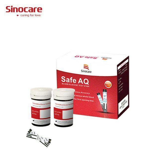 Bộ máy đo đường huyết Sinocare Safe AQ tặng 1 hộp 15 que thử đường