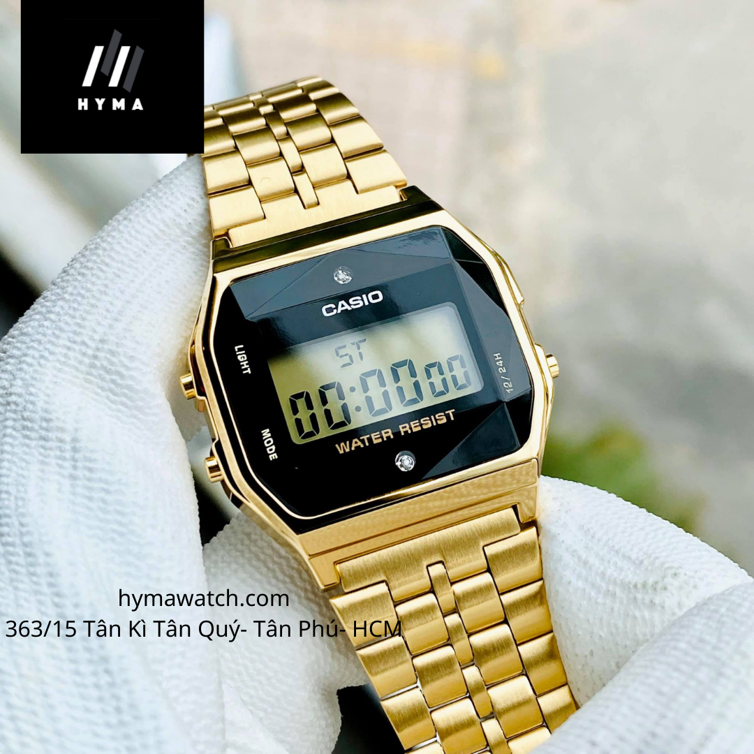 Đồng hồ nam nữ casio a159wged-1df bảo hành 1 năm hyma watch