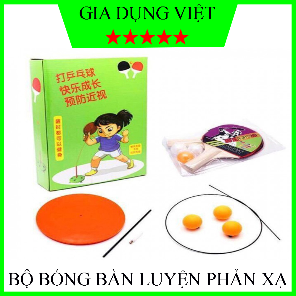 Bóng bàn luyện phản xạ - bộ đồ chơi bóng phản xạ - dụng cụ tập đánh bóng bàn cho mọi lứa tuổi