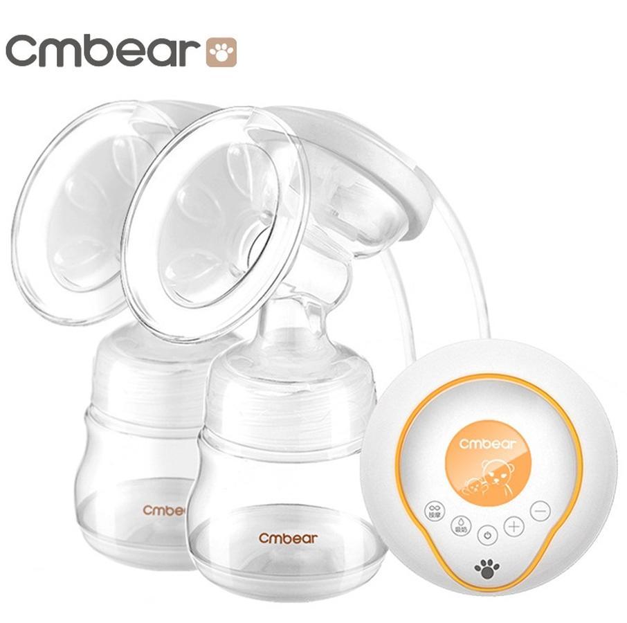 Máy hút sữa điện đôi Cmbear tặng 20 túi trữ sữa GB Baby